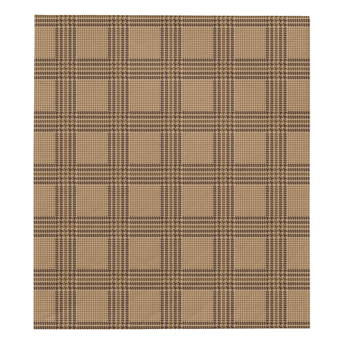 Houndstooth Brown Pattern Print Design 04 Premium Quilt
