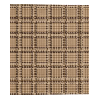 Houndstooth Brown Pattern Print Design 04 Premium Quilt
