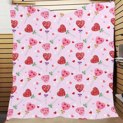 Lollipop Pattern Print Design LL07 Premium Quilt