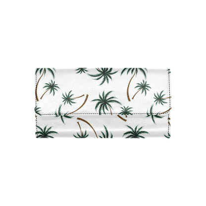 Palm Tree Pattern Print Design PT07 Women's Trifold Wallet