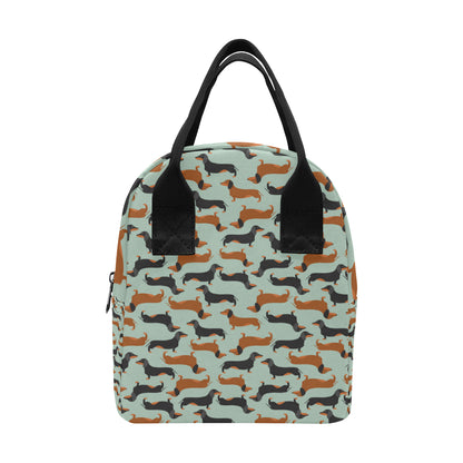 Dachshund Cute Print Pattern Insulated Lunch Bag