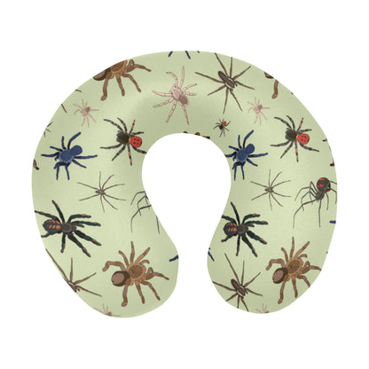 Tarantula Pattern Print Design 02 U-Shaped Travel Neck Pillow