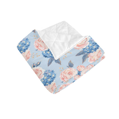 Hydrangea Pattern Print Design HD06 Premium Quilt