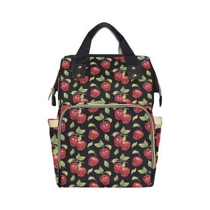 Apple Pattern Print Design AP011 Diaper Bag Backpack