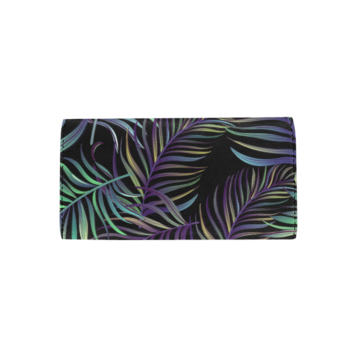 Tropical Palm Leaves Pattern Brightness Women's Trifold Wallet