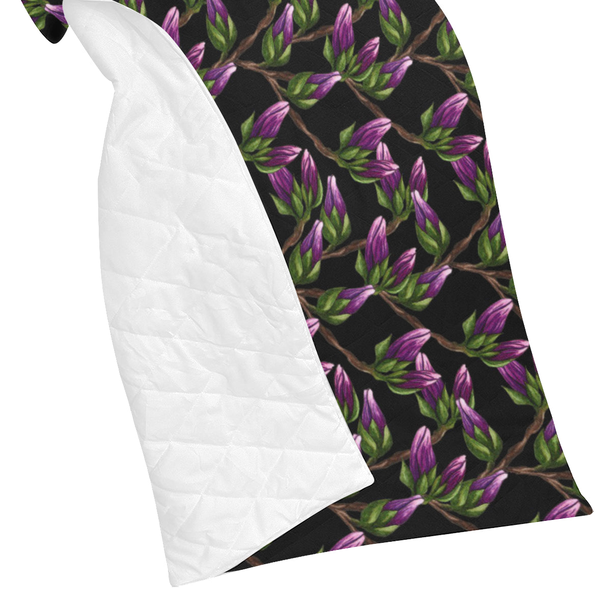 Magnolia Pattern Print Design MAG010 Premium Quilt