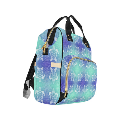 Sea Turtle Draw Diaper Bag Backpack