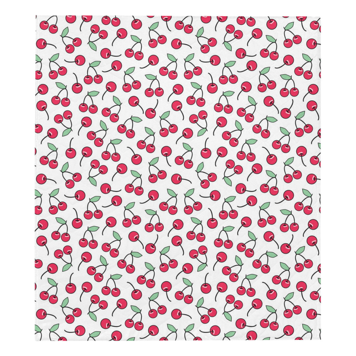 Cherry Pattern Print Design 03 Premium Quilt