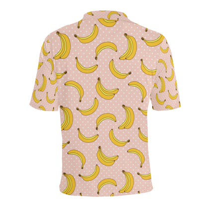 Banana Pattern Print Design BA06 Men Polo Shirt