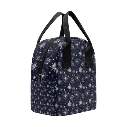 Nautical Sky Design Themed Print Insulated Lunch Bag