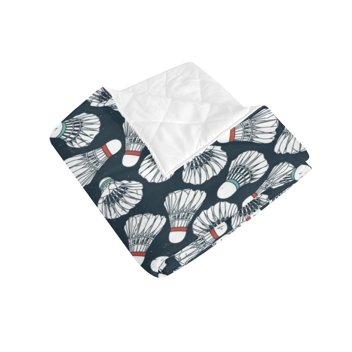 Badminton Ball Pattern Print Design 01 Premium Quilt
