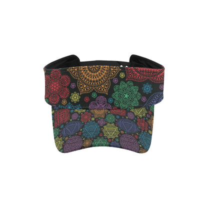 Chakra Mandala Print Pattern Unisex Sun Visor