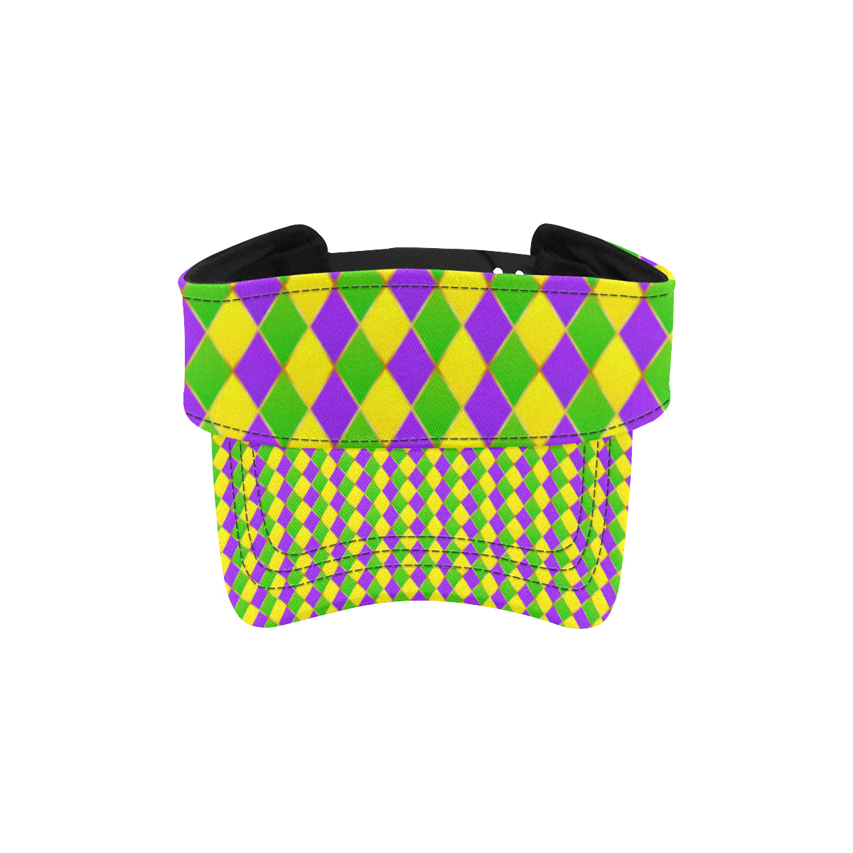 Mardi Gras Pattern Print Design 01 Unisex Sun Visor