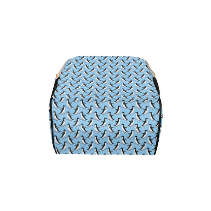 Penguin Dance Pattern Diaper Bag Backpack
