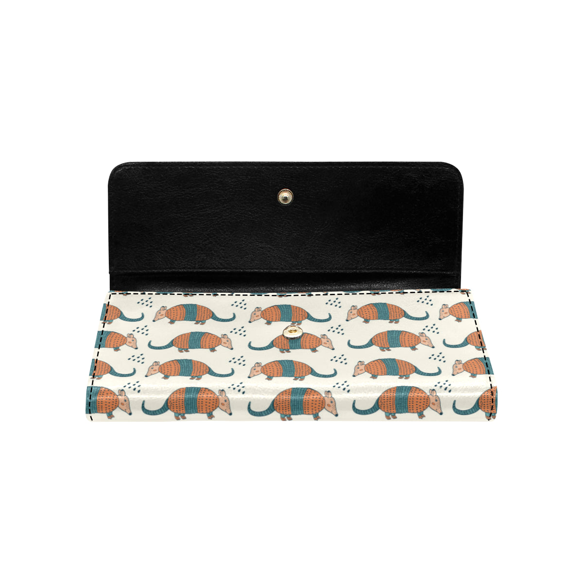 Armadillo Pattern Print Design 01 Women's Trifold Wallet