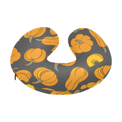 Pumpkin Pattern Print Design A03 U-Shaped Travel Neck Pillow