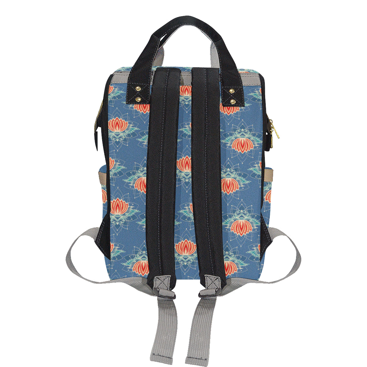 lotus Boho Pattern Print Design LO07 Diaper Bag Backpack