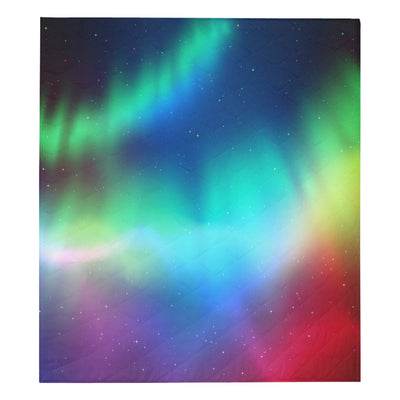 Aurora Borealis Pattern Print Design 02 Premium Quilt