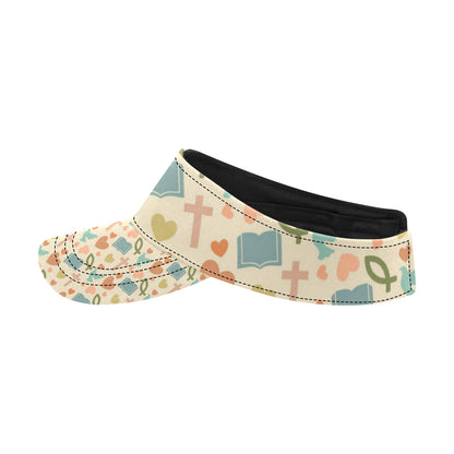 Christian Symbol Pattern Unisex Sun Visor