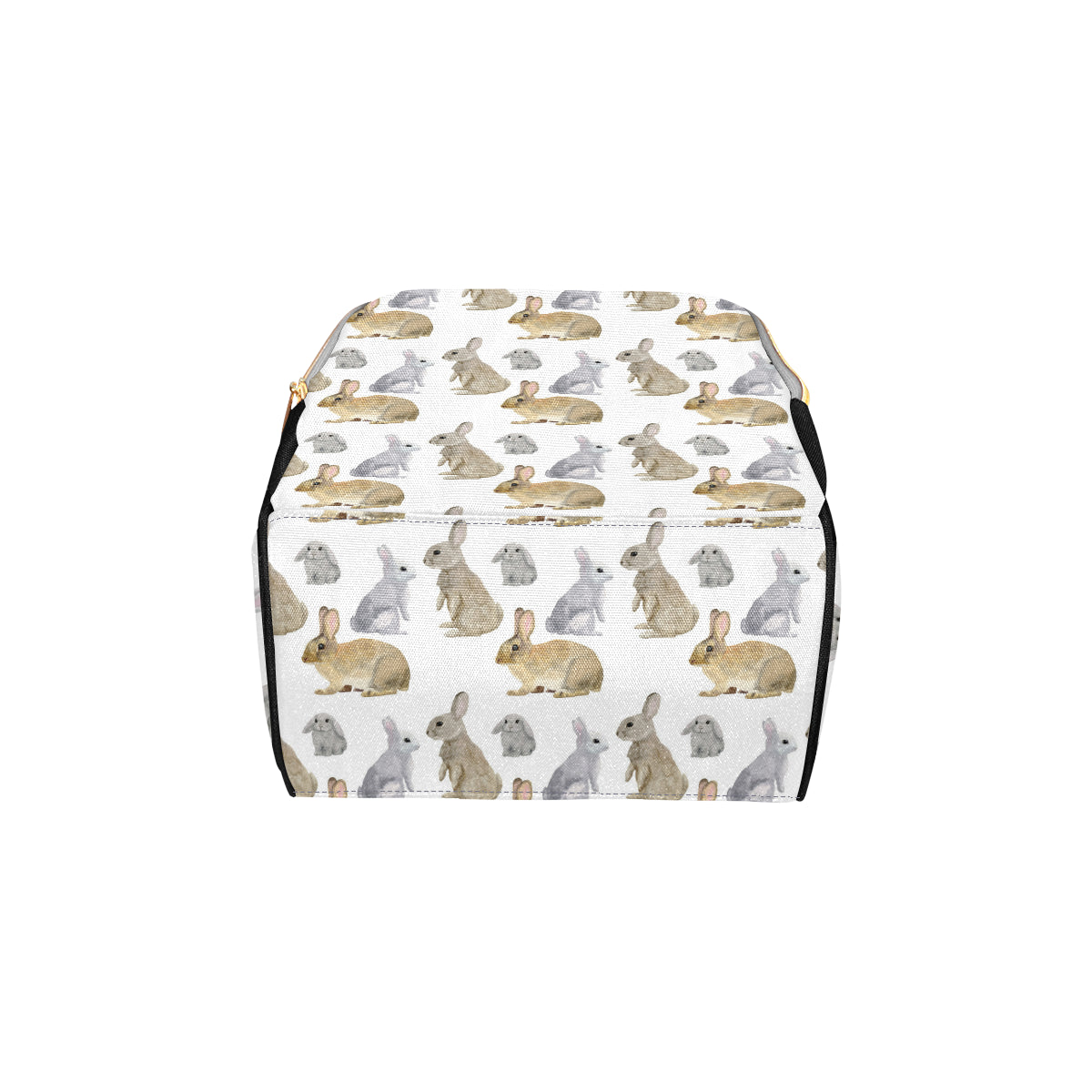 Rabbit Pattern Print Design 02 Diaper Bag Backpack