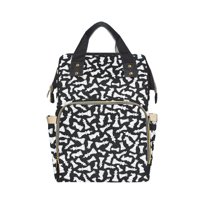 Chess Pattern Print Design 01 Diaper Bag Backpack