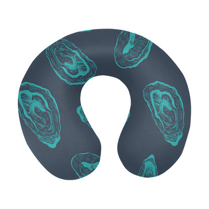 Oyster Pattern Print Design 01 U-Shaped Travel Neck Pillow