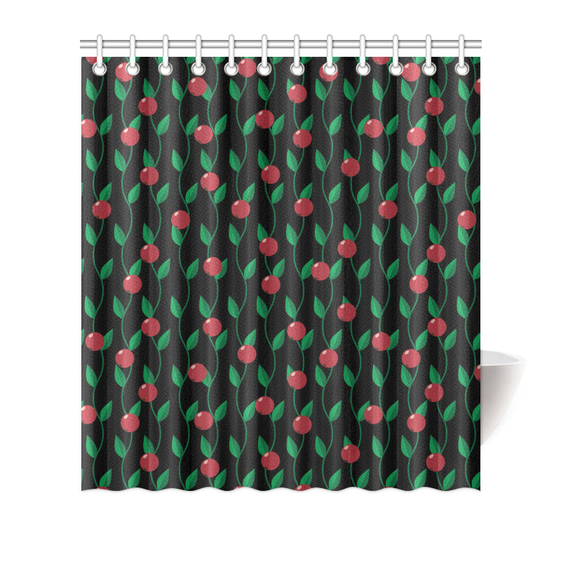 Cranberry Pattern Print Design CB01 Shower Curtain