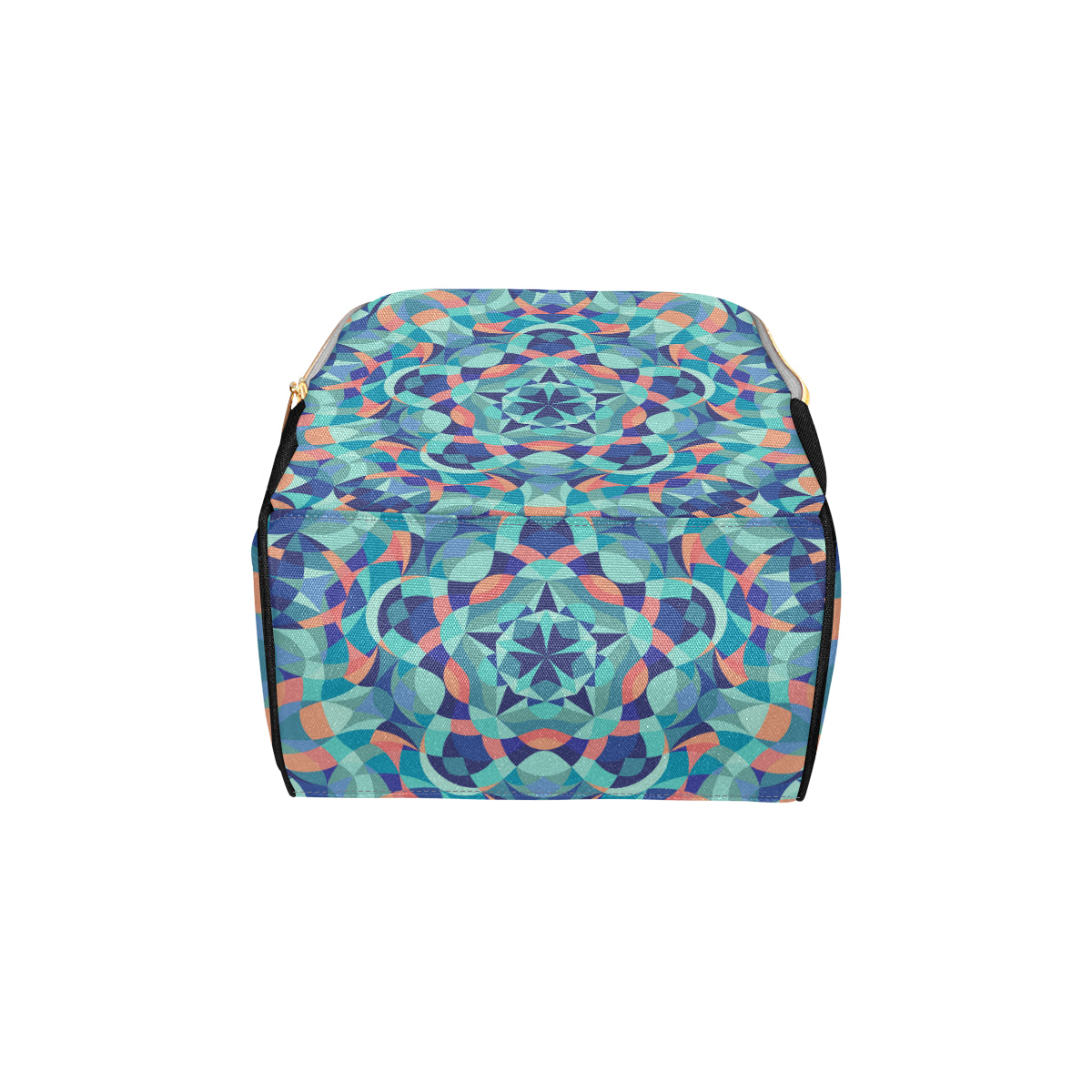 Kaleidoscope Pattern Print Design 03 Diaper Bag Backpack