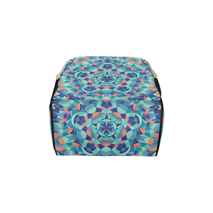 Kaleidoscope Pattern Print Design 03 Diaper Bag Backpack