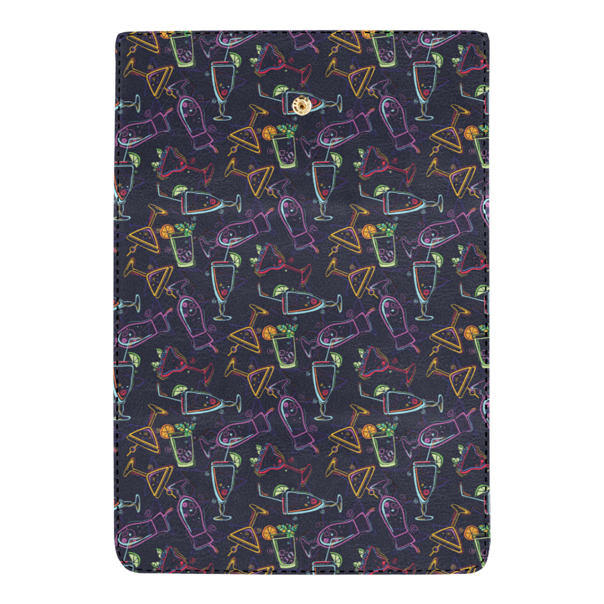 Cocktail Pattern Print Design 04 Women's Trifold Wallet