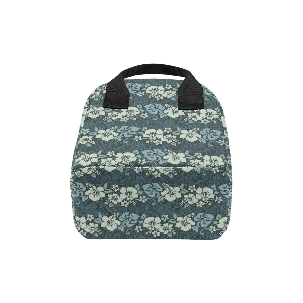 Flower Hawaiian Hibiscus Style Print Pattern Insulated Lunch Bag