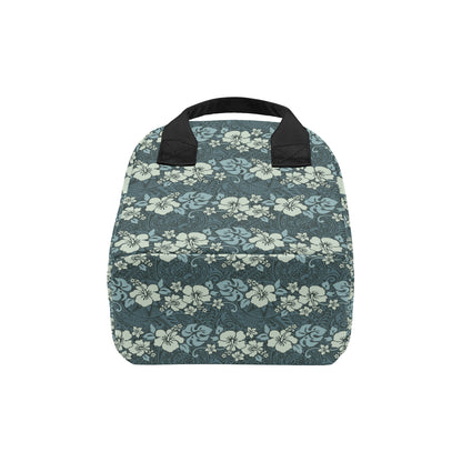 Flower Hawaiian Hibiscus Style Print Pattern Insulated Lunch Bag