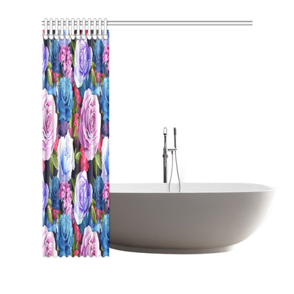 Rose Pattern Print Design RO09 Shower Curtain