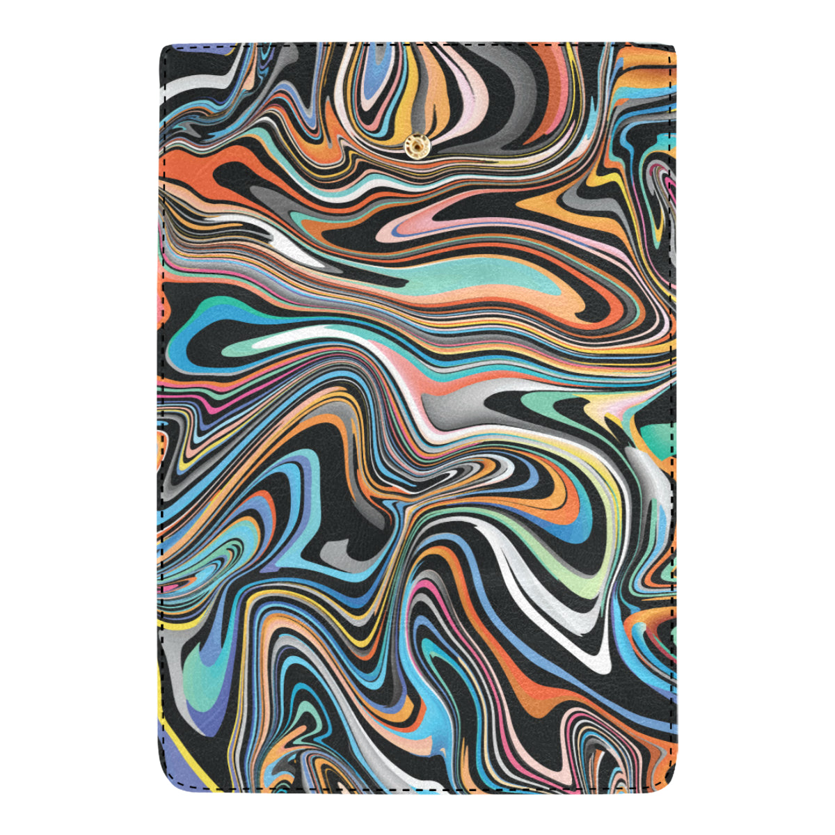 Liquid Pattern Print Design 02 Women's Trifold Wallet