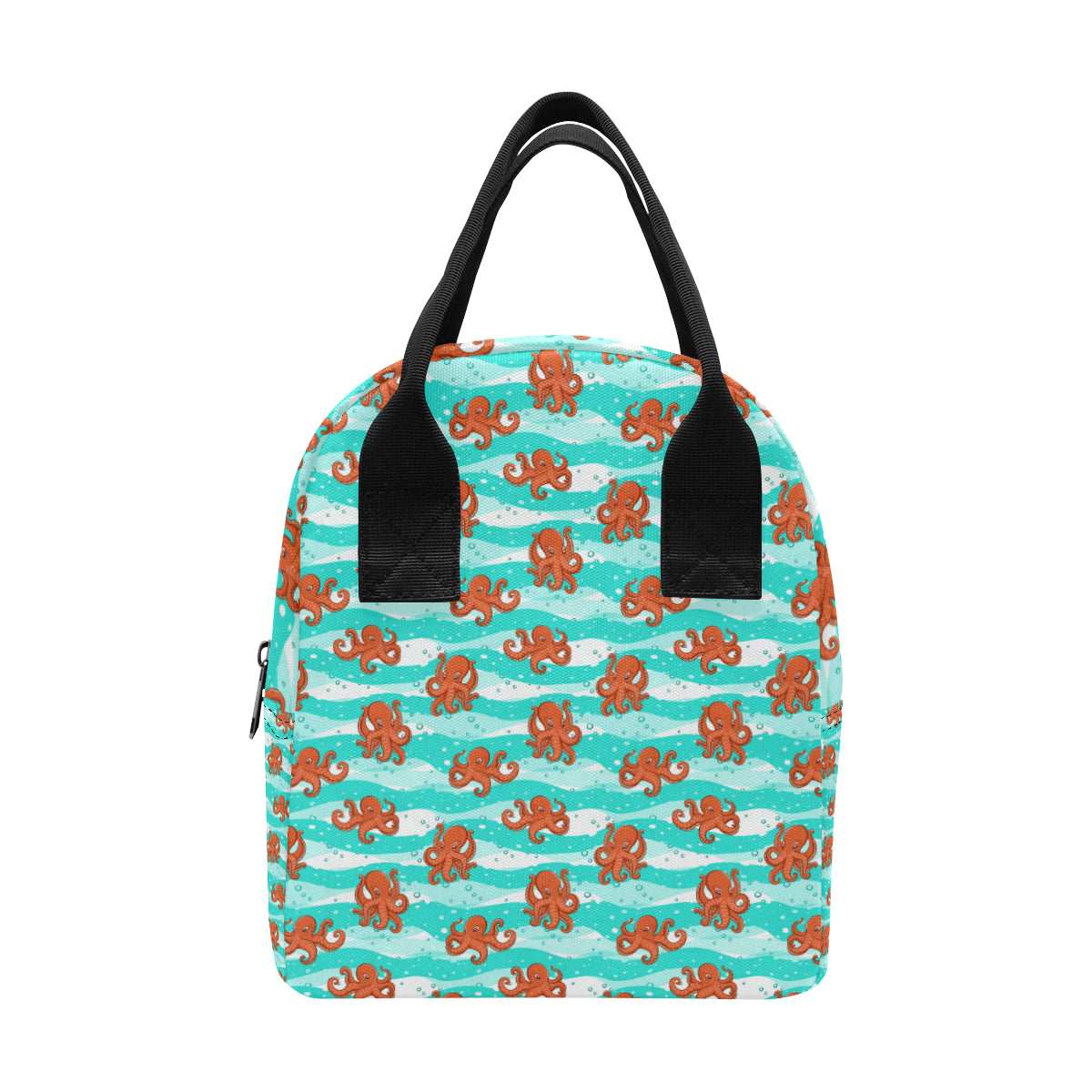Octopus Cute Design Print Themed Insulated Lunch Bag