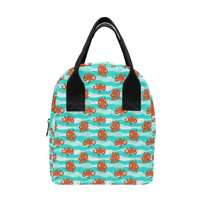 Octopus Cute Design Print Themed Insulated Lunch Bag