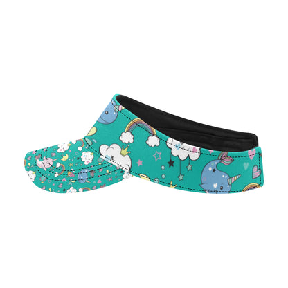 Narwhal Pattern Print Design 04 Unisex Sun Visor