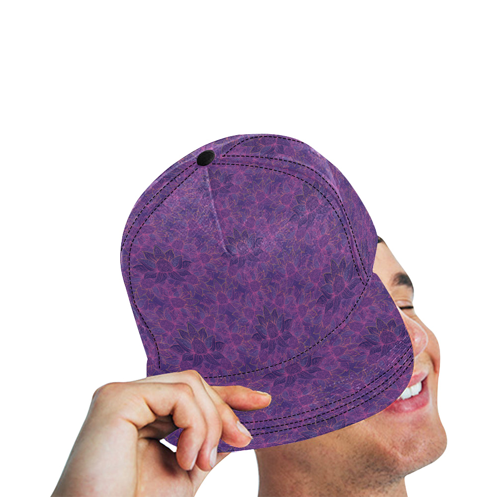 Bohemian Lotus Mandala Style Snapback Cap