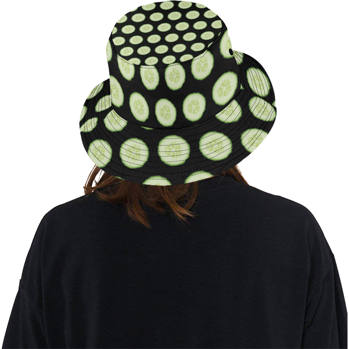 Cucumber Pattern Print Design CC02 Unisex Bucket Hat