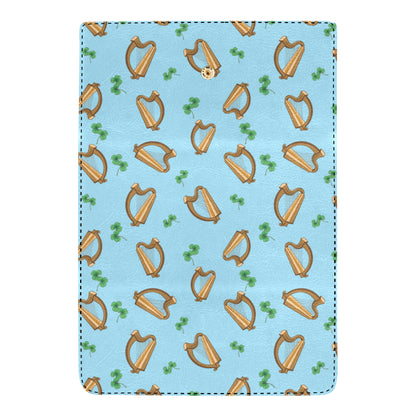 Harp Pattern Print Design 01 Women's Trifold Wallet