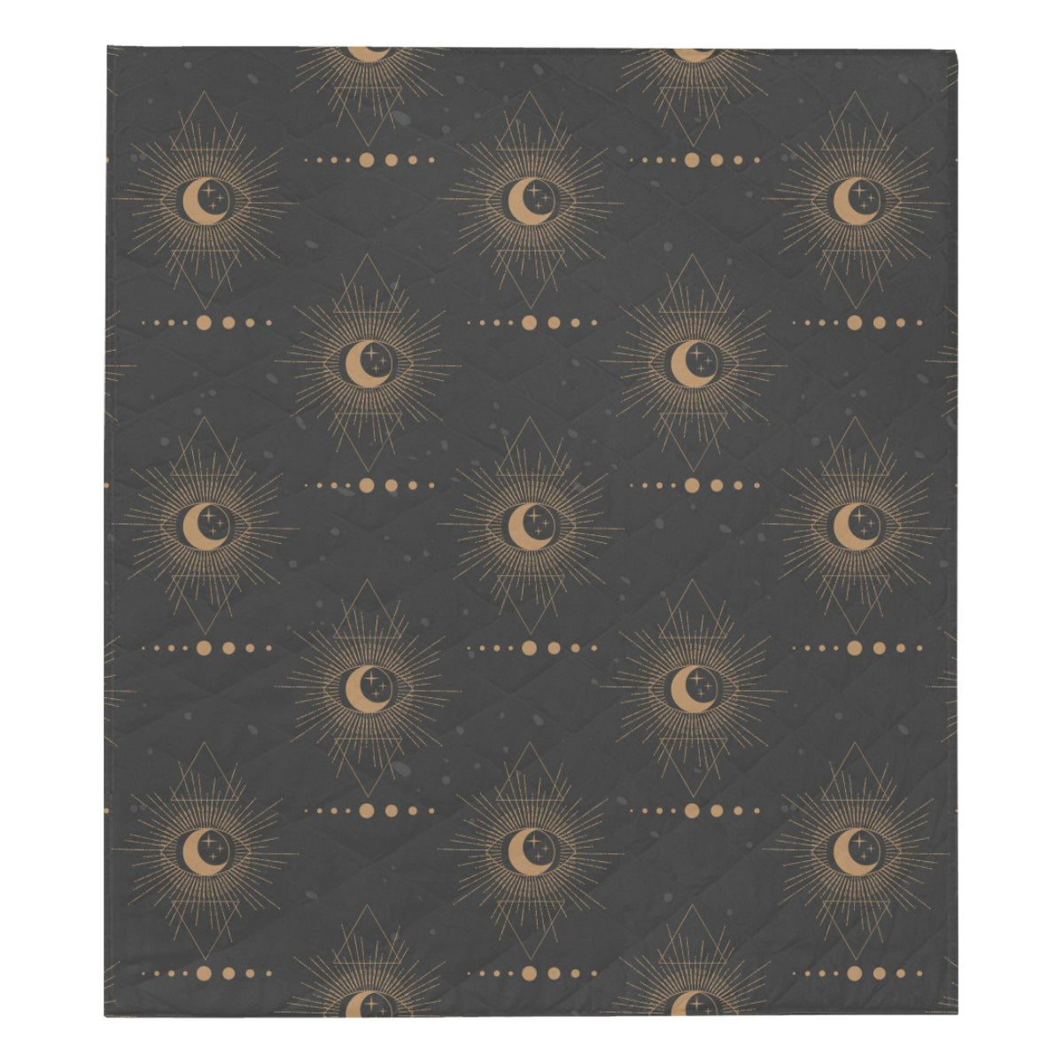 Moon Boho Pattern Print Design 02 Premium Quilt