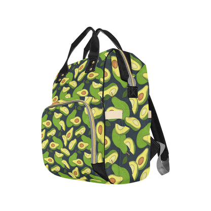 Avocado Pattern Print Design AC013 Diaper Bag Backpack