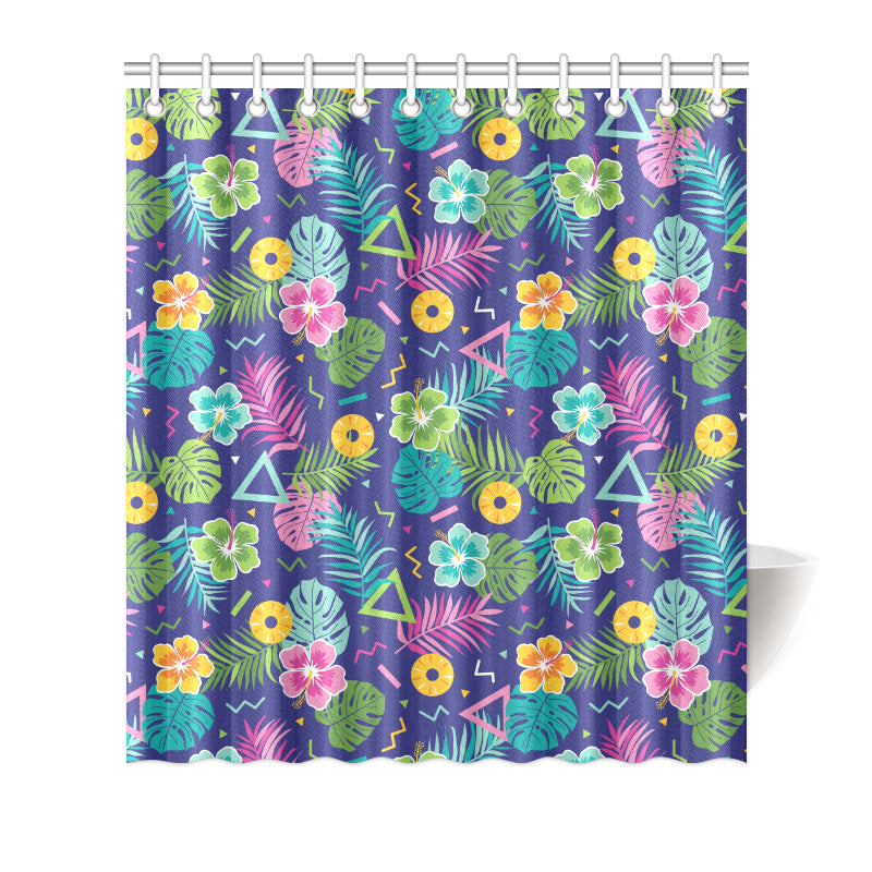 Hawaiian Themed Pattern Print Design H014 Shower Curtain