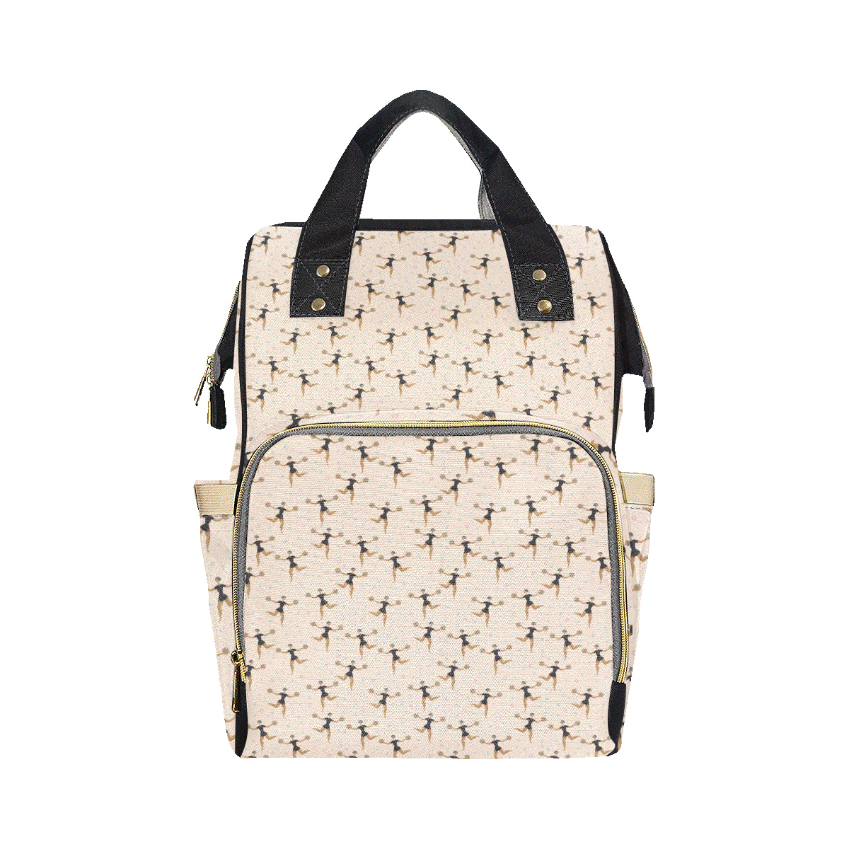 Cheerleader Pattern Print Design 03 Diaper Bag Backpack