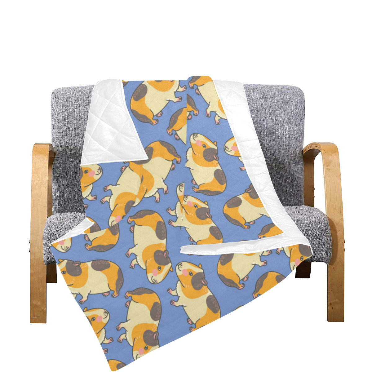 Guinea Pig Pattern Print Design 01 Premium Quilt