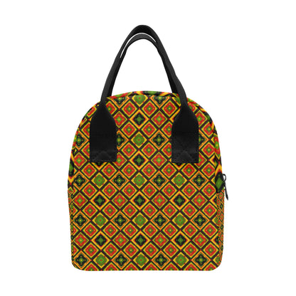 Rasta Reggae Color Pattern Insulated Lunch Bag