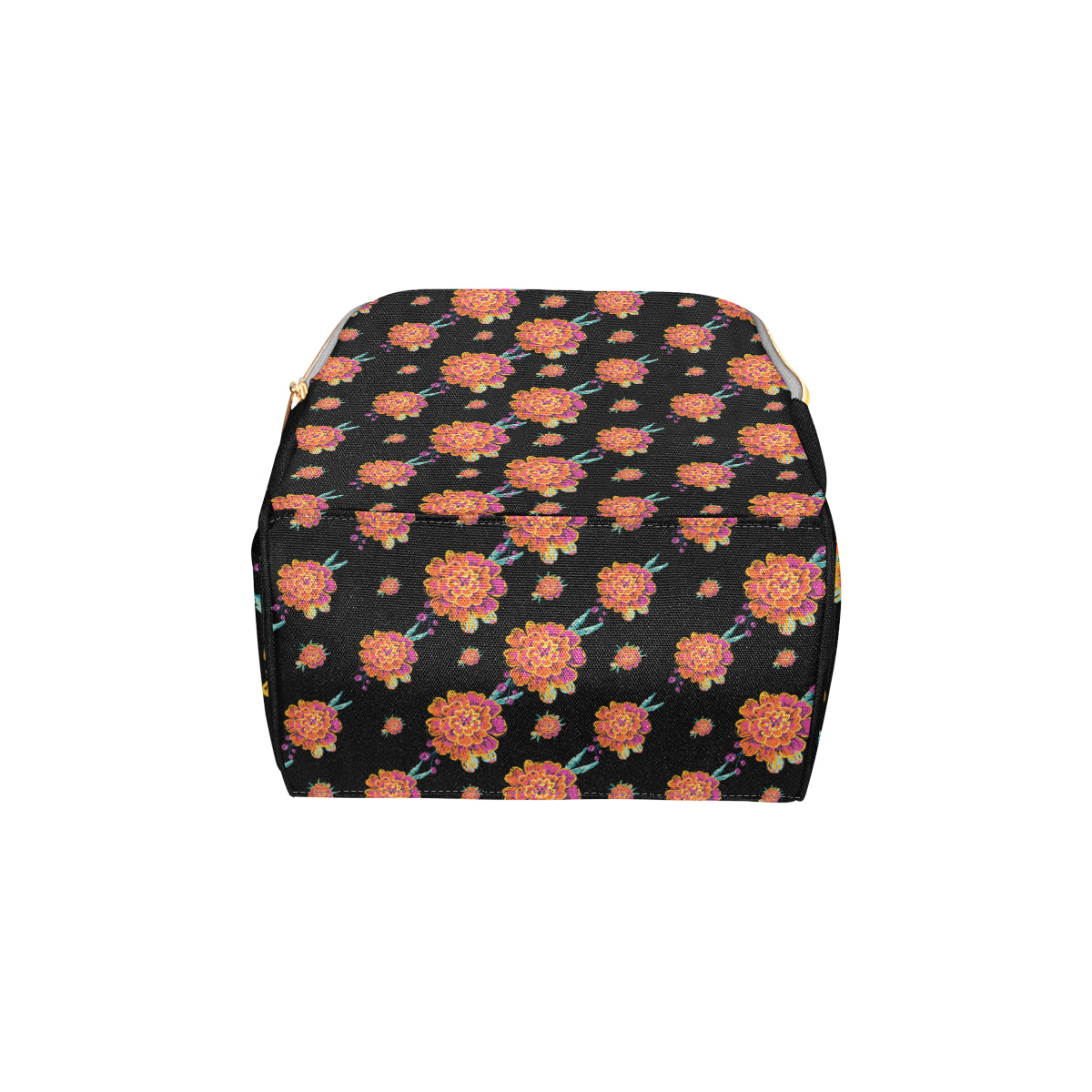 Marigold Pattern Print Design 01 Diaper Bag Backpack