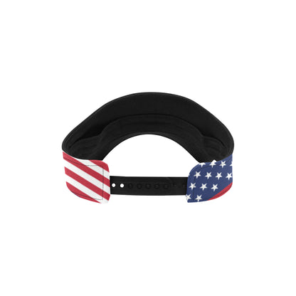 Patriotic US Flag Pattern Print Design A03 Unisex Sun Visor