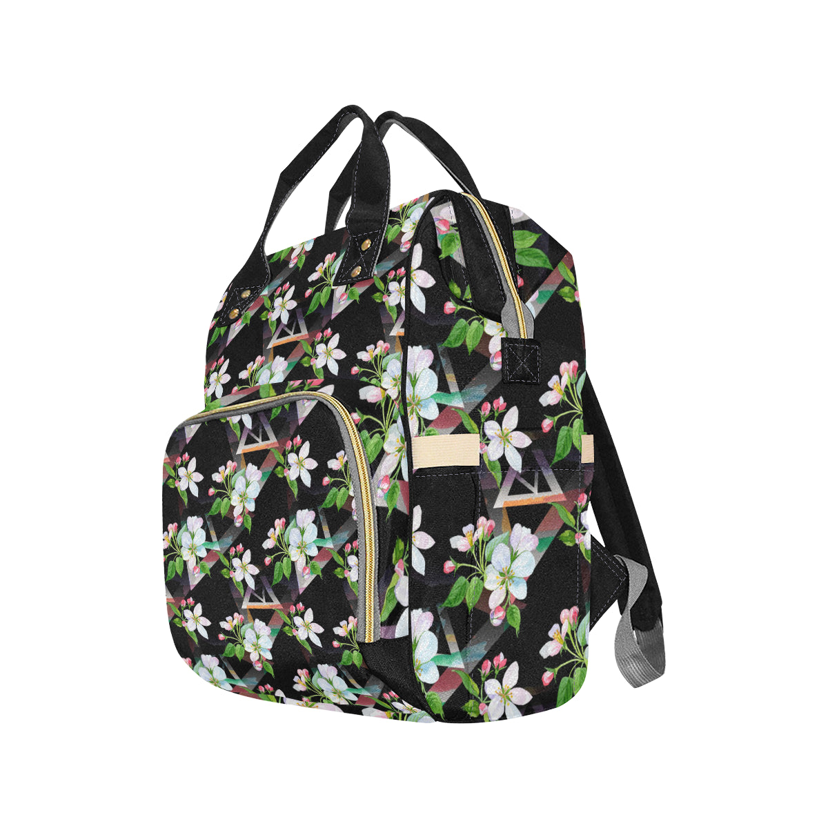 Apple blossom Pattern Print Design AB07 Diaper Bag Backpack