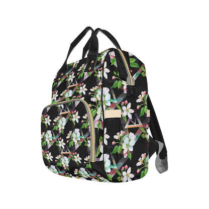 Apple blossom Pattern Print Design AB07 Diaper Bag Backpack